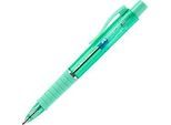 Kugelschreiber Faber-Castell Poly Ball View, Schreibfarbe blau, Strichbreite 0,6 mm, dokumentenecht, auswechselbare Mine, Gummigriff, jelly mint
