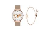 Quarzuhr AMELIA PARKER "SAD5-1", rose gold, Armbanduhren, Damen, Quarzuhr