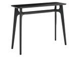 Mid.you Konsolentisch, Schwarz, Holz, Eiche, massiv, rund, 80x35x100 cm, Wohnzimmer, Wohnzimmertische, Konsolentische