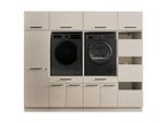Hauswirtschaftsraum Laundreezy, Kaschmir, Holzwerkstoff, 2 Schublade(n) Schubladen, 235x200x67.5 cm, Waschküche, Hauswirtschaftsraum