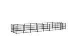 VidaXL Outdoor Hundezwinger Stahl 7,76 m, 1,935 m, 1 m