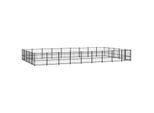 VidaXL Outdoor Hundezwinger Stahl 8,73 m, 4,85 m, 1 m