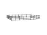VidaXL Outdoor Hundezwinger Stahl 7,76 m, 6,79 m, 1 m