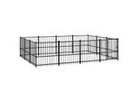 VidaXL Outdoor Hundezwinger Stahl 3,88 m, 2,91 m, 1 m