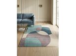 Wollteppich Hoch-Tief Blau 160 x 230 cm - AIRE Kadima Design