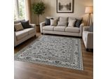 Muratap Nain klassiek vintage oosters vloerkleed zilver- 200x290 cm
