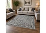 Muratap Nain klassiek vintage oosters vloerkleed zilver- 240x340cm