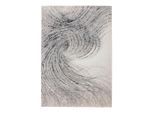 Obsession , Grau , Kunststoff, Textil , Abstraktes , rechteckig , 140x200 cm , Oeko-Tex® Standard 100 , für Fußbodenheizung geeignet ,