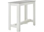 Bartisch STOLKOM "Modesto Küchentisch, Bistrotisch, Stehtisch Küche, BxHxT 115x103x50 cm", weiß (beton, weiß dekor, weiß dekor, beton dekor), Tische, Damen, B/H/T: 115cm x 103cm x 50cm, Bartisch, Grozügige Fläche, Stabiler Halt, Tischplatte melaminbeschichtet, H:103cm