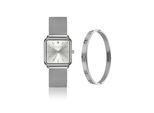 Quarzuhr AMELIA PARKER "SAC5-5", silber, Armbanduhren, Damen, Quarzuhr