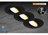 BRILONER LEUCHTEN LED Einbauleuchte "DIMARA", schwarz, 1, Ø 48cm H: 7,8cm, 1 Stk., Leuchten, 90x24 mm, Wohnzimmer, Flur