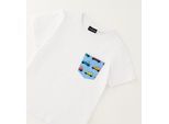T-Shirt SARABANDA "BABY BOY SUMMER T-SHIRT", Jungen, Gr. 4A, optical weiß, 100% Baumwolle, Shirts T-Shirt