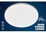 BRILONER LEUCHTEN LED Deckenleuchte "LUXION", weiß (beige), 1, Ø 48cm H: 6,5cm, 1 Stk., Leuchten, 48x6,5 cm, Wohnzimmer, Schlafzimmer, Flur, LED Deckenleuchte