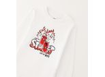 T-Shirt IDO "BABY BOY SWEATER", Jungen, Gr. 8A, weiß (optical weiß), 100% Baumwolle, Shirts T-Shirt