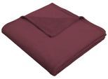Wohndecke OTTO HOME "Jil", rot (bordeaux), B:150cm L:200cm, Kunstfaser, Wohndecken, Wohndecke, aus super weichem Kuschelfleece, Kuscheldecke, Premium Qualität
