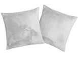 Kissenbezug OTTO HOME "Jil", grau (greige), B:50cm H:50cm L:50cm, Polyester, Kunstfaser, Kissenbezüge, Kissenbezug, aus super weichem Kuschelfleece, Kuscheldecke, Premium Qualität