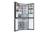 HAIER Multi Door "HCR58S18CWMB", Energieeffizienz: C, schwarz, B:83cm H:185cm T:63,7cm, Kühlschränke, Wasserdispenser mit Tank, Multi Door