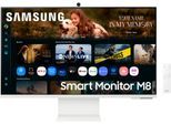SAMSUNG Smart Monitor "S32FM801UU", Energieeffizienz: F, weiß, B:71,34cm H:42,38cm T:2,45cm, Monitore, Smart Monitor