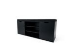 Boximo Schuhschrank, Schwarz, Holzwerkstoff, 30x46x103 cm, Garderobe, Schuhaufbewahrung, Schuhschränke