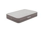 Bestway , Braun, Grau , Metall, Kunststoff , 152x36x203 cm , RoHS , integrierte elektrische Pumpe, beflockte Schlafseite ,