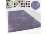 Hochflor-Teppich ESPRIT "Relaxx ESP-4150" Gr. 31, lila (violett), B:130cm H:25mm L:190cm, Kunstfaser, Teppiche, Wohnzimmer, sehr große Farbauswahl, weicher dichter Hochflor