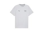 T-Shirt PUMA "BMW MMS ESS LOGO TEE", Herren, Gr. L, silber mist, Jersey, Obermaterial: 100% Baumwolle, unifarben, regular fit normal, Rundhals, Shirts T-Shirt, Regular Fit, Kurzarm, Rundhalsausschnitt, für Motorsport-Fans