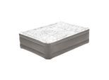 Bestway , Braun, Grau , Metall, Kunststoff , 152x56x203 cm , RoHS , integrierte elektrische Pumpe, beflockte Schlafseite ,