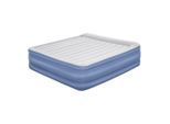 Bestway , Grau, Dunkelblau , Metall, Kunststoff , 193x56x203 cm , RoHS , integrierte elektrische Pumpe, beflockte Schlafseite ,