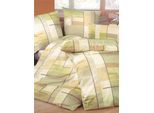 Bettwäsche BIBERNA Gr. 1, grün (lindgrün), B/L: 135cm x 200cm, Mako-Jersey, B/L: 80cm x 80cm, 2 tlg., Mako-Jersey, 100% Baumwolle, Bettwäsche, Bettwäsche