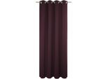 Vorhang WIRTH "Newbury", lila (aubergine), B:130cm H:145cm, Baumwolle, Polyester, Gardinen, Vorhang, nach Maß