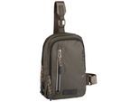 Cityrucksack CAMEL ACTIVE "Explore", Damen, Gr. B/H/T: 19,5cm x 27cm x 8,5cm, grün, Nylon, bedruckt, beschichtet, clean, unifarben mit Farbeinsätzen, Rucksäcke Cityrucksack, wasserabweisendes recyceltes Nylon und reflektierende Reißverschlüsse