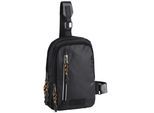 Cityrucksack CAMEL ACTIVE "Explore", Damen, Gr. B/H/T: 19,5cm x 27cm x 8,5cm, schwarz, Nylon, bedruckt, beschichtet, clean, unifarben mit Farbeinsätzen, Rucksäcke Cityrucksack, wasserabweisendes recyceltes Nylon und reflektierende Reißverschlüsse