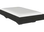 Futonbett RAUCH "Phoenix", grau (grau hochglanz), B:125cm H:41cm L:206cm, Betten, Futonbett, ohne Kopfteil