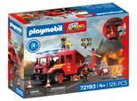 Konstruktions-Spielset PLAYMOBIL "Feuerwehr-Rüstfahrzeug (72193), City Action", bunt, Spielbausteine, Kinder, Kunststoff, Konstruktions-Spielset, mit Licht- und Soundeffekten