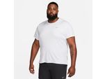Laufshirt NIKE "M NK DF UV MILER SS", Herren, Gr. XL, weiß (weiß, reflective silv), Obermaterial: 100% Polyester, normal, Shirts Laufshirt