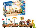 Konstruktions-Spielset PLAYMOBIL "Geburtstagszug (72184)", bunt, Spielbausteine, Kinder, Kunststoff, Konstruktions-Spielset, Made in Europe