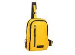 Cityrucksack CAMEL ACTIVE "Explore", Damen, Gr. B/H/T: 19,5cm x 27cm x 8,5cm, gelb, Nylon, bedruckt, beschichtet, clean, unifarben mit Farbeinsätzen, Rucksäcke Cityrucksack, wasserabweisendes recyceltes Nylon und reflektierende Reißverschlüsse