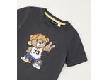 T-Shirt SARABANDA "BABY BOY SUMMER T-SHIRT", Jungen, Gr. 12M, grau (dunkelgrau), 100% Baumwolle, Shirts T-Shirt
