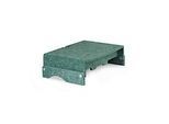 Circular-Line Monitorständer BakkerElkhuizen Q-riser 110, aus 60% recyceltem Material, B 375 x H 75 x T 250 mm, grün