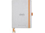 Rhodia Notizbuch Goalbook, 120 Blatt, DIN A5, 90 g/m², Hardcover, gepunktet, silber