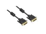 DVI-D Anschlusskabel, 24+1 / 5 m, schwarz