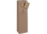 Geschenktaschen Weihnachten Sigel 'Christmas with apples', 5 Stück, B 100 x T 80 x H 350 mm, Kraftpapier, braun