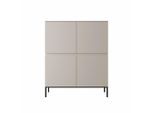 Selsey Highboard, Beige, Metall, 100x120.5x35 cm, Wohnzimmer, Kommoden & Sideboards, Highboards