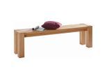 Carryhome Sitzbank, Kernbuche, Holz, Kernbuche, massiv, 2-3-Sitzer, 160x45x35 cm, abwischbar, Esszimmer, Bänke, Sitzbänke