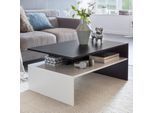 FineBuy Wohnzimmertisch Couchtisch Sofatisch Loungetisch mit Ablage 90 x 60 cm