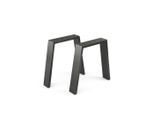 Vicco Tischbeine, Schwarz, Metall, 45x42x8 cm, Esszimmer, Tische, Esstische, Tischsysteme, Tischgestell