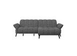Möbelix , Grau , Metall, Textil, Holzwerkstoff , L-Form , 244x173 cm , erweiterbar, Hocker erhältlich, in den Filialen seitenverkehrt erhältlich, Armteil links, Armteil rechts ,