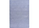 Hochflor-Teppich TOM TAILOR HOME "Shaggy Teppich Cozy", blau (hellblau), B:160cm H:25mm L:230cm, Polyester, Teppiche, Uni Farben, auch in Pastell Farben, weich & kuschelig