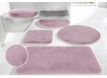 Badematte OTTO HOME "Rabbit Badematten, Badvorleger, Badezimmer Teppich" Gr. 8, rosa, H:30mm, Polyester, Badematten, Badematte, Kaninchenfell-Haptik, Badteppich, rechteckig, rund & als 3-tlg. Set