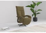TV-Sessel SIT & MORE "Amica, inkl. Kopfteilverstellung & Drehfunktion", grün (olive), B:74cm H:112cm T:82cm, 100% Polyester, Sessel, TV-Sessel, wahlweise mit 2 Motoren, Akku und Aufstehhilfe